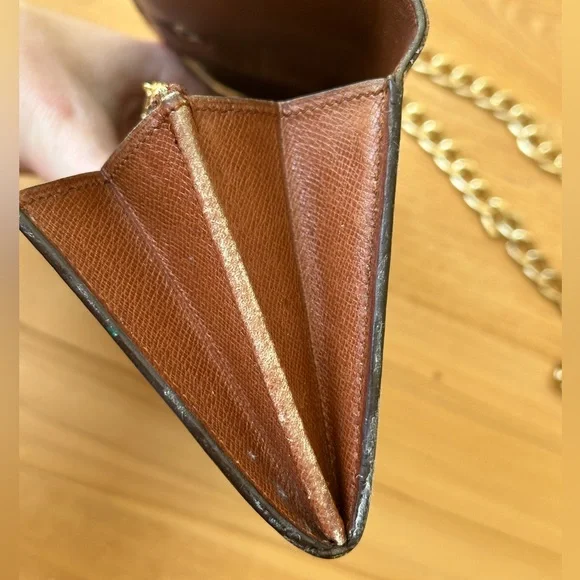 LV wallet converted to crossbody